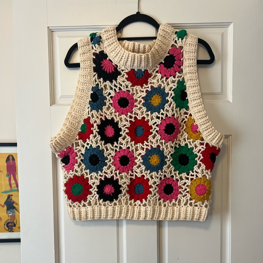 Farm Rio Crochet vest - Picture 3 of 4